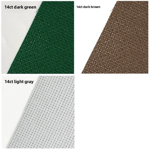 Tissu de broderie en coton 100% 14CT, <span class=keywords><strong>toile</strong></span> <span class=keywords><strong>Aida</strong></span>, <span class=keywords><strong>toile</strong></span> de point de croix, base de broderie à grille colorée, <span class=keywords><strong>toile</strong></span> pour travaux d'aiguille manuels - Product Image 6