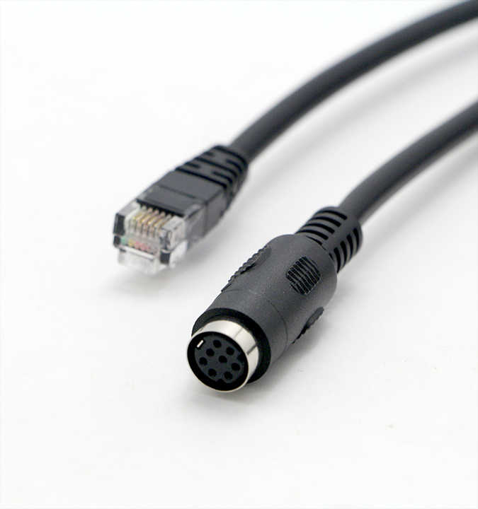 8 Pin Mini DIN to RJ45 Cable - Reliable Network Solution