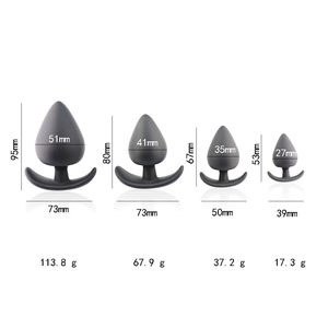 Mini <span class=keywords><strong>Plug</strong></span> Anale <span class=keywords><strong>in</strong></span> Silicone Ecologico Impermeabile per Uso BDSM Disponibile <span class=keywords><strong>in</strong></span> Diverse Misure Giocattolo per Adulti per Uomini e Donne - Product Image 5