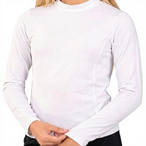 Rashguard à manches longues respirant UPF50+ à compression, col rond, logo avant, 100% polyester, arts martiaux pour MMA BJJ Jiu Jitsu - Product Image 1