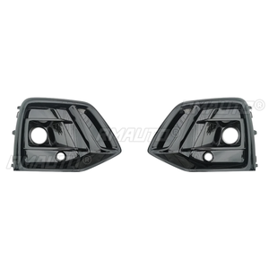 Cubierta de Luz Antiniebla Delantera Plateada Brillante para Automóvil, Rejilla de Carreras con Orificio para ACC para Audi Q5 2021 2022 2023, Accesorio para Automóvil - Product Image 6