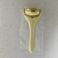 Rouleau de massage facial en métal pour la beauté, outil de massage facial en alliage de zinc, masseur de crème pour les yeux pour salon et spa, vente directe usine