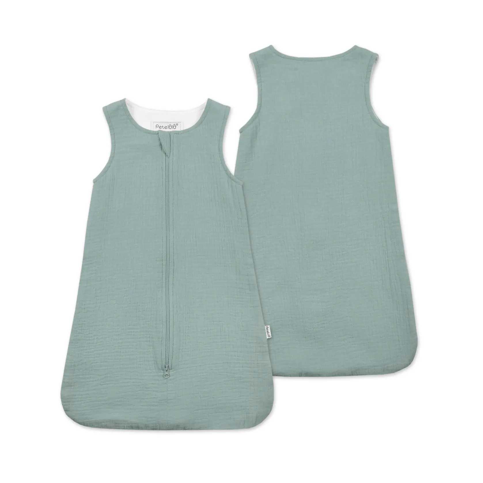 Organic Muslin Baby Sleeping Bag 100% Cotton Plain Dye Toddler Sleeping Sacks New Born Baby Accessories Gift Set