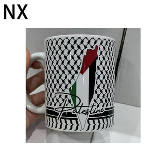 Vendita di stampa completa rinforzare l'imballaggio 330ml sublimazione tazza di ceramica palestina per regalo promozionale - Product Image 4