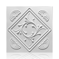 Panneaux de plafond 3D imperméables et antistatiques, nouveau design, matériau PVC, grille de plafond, hôpital, maison, intérieur commercial, résistant au feu