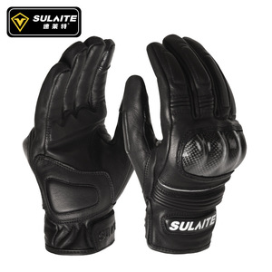 Gants de moto SULAITE, gants de course pour adultes unisexes, à doigts entiers, en fibre de carbone, respirants, pour l'été et l'hiver - Product Image 3