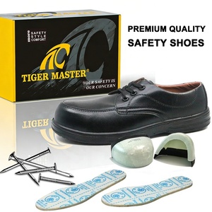 Zapatos <span class=keywords><strong>de</strong></span> Seguridad Tiger Master para Hombre, con Puntera <span class=keywords><strong>de</strong></span> Microfibra Antideslizante, Antipinchazos, Antiestáticos, Negros, para Gerentes y Ejecutivos - Product Image 3
