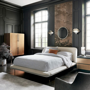 Lits en <span class=keywords><strong>tissu</strong></span> 180x200 de haute qualité avec un design moderne sans lavage-Mobilier de <span class=keywords><strong>lit</strong></span> de villa rembourré - Product Image 5