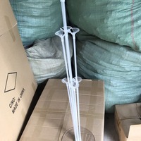 Support de présentation de ballons décoratifs en plastique avec cadre transparent, sur pied, pour mariages et anniversaires, 7-en-1