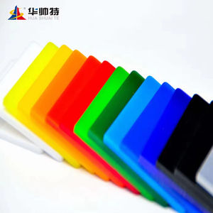 Échantillon gratuit HUASHUAITE, plaque acrylique en <span class=keywords><strong>plastique</strong></span> coulé pastel de 4x8 pieds, <span class=keywords><strong>2mm</strong></span>-50mm, 3mm, pour découpe laser - Product Image 3