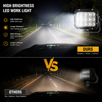 Lampe de chantier LED 120W, robuste, étanche IP69K, 9-32V, CISPR25 Classe 4, ECE R10 pour engins lourds