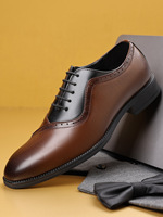 Maining 2025 Chaussures décontractées à lacets en PU pour hommes, chaussures formelles pour hommes, robe de soirée, chaussures de bureau d'affaires Oxford