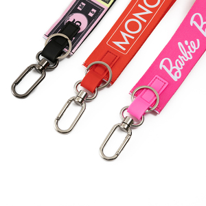 Hot Sale Personalized Sublimation-Printed Wrist Straps Custom Logo <b>Polyester</b> Wrist <b>Lanyard</b> Keychain - Product Image 2