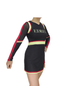 <span class=keywords><strong>Meito</strong></span> ชุดยูนิฟอร์มเชียร์ลีดเดอร์ของเด็กผู้หญิง, มาใหม่ชุดการแสดงชุดผ้าสแปนเด็กซ์/ โพลีเอสเตอร์พิมพ์ลายดิจิตอล - Product Image 4