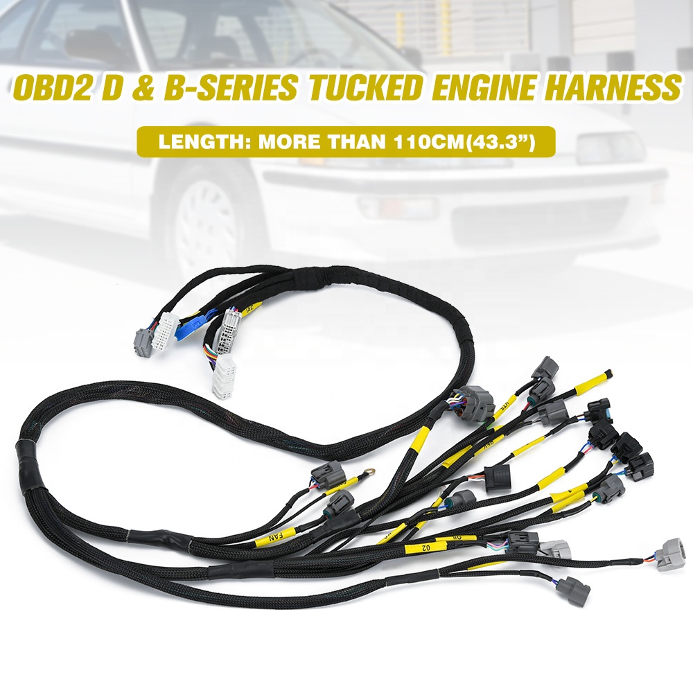 92-00 Honda Civic Integra B16 B18 D16用エンジンハーネス CNCH-OBD2-1