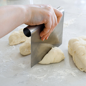 VIMACO Bank Teigschneider lebensmittelqualität Edelstahl Gebäck-Raster-Werkzeug mit Waagen für Kuchen Brot - Product Image 2