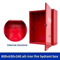 Armoire à Tuyaux et Matériel Incendie Intérieure Tout Acier - Rouge, Origine Quanzhou