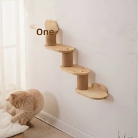 Lit mural pour chat en bois et arbre à chat avec griffoir en sisal pour grimper