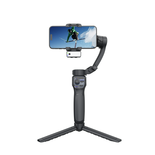 AI Tracking 3- Gimbal Stabilizer Face Tracking Foldable Phone Selfie Stick Tripod for V5.0 3600mAh Battery for Vlog