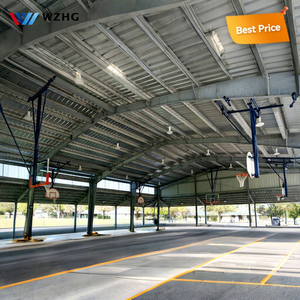 Structure de court de tennis en acier ignifuge professionnelle fabriquée en Chine, toit en panneaux sandwich isolés, durée de vie de 50 ans, résistance au vent de 200 km/h - Product Image 1