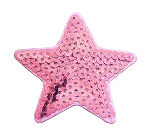 Boutique DIY Two Centimeter Bead Piece Five Point Star Bow Dress Patch Woven Labels