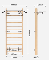Wellshow-Cadre d'escalade pour enfants, équipement de fitness d'intérieur en bois pour la rééducation des jambes