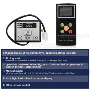 Hcalory 12V 5KW ดีเซลเบนซินเครื่องทำความร้อนแบบสากลดีเซลพร้อมรีโมทคอนโทรลจอ LCD สำหรับรถบรรทุกมอเตอร์ - Product Image 3