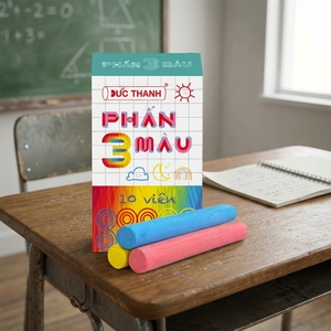 OEM Custom Dustless <b>Chalk</b> Box Set 3 Colors Mixed Non Toxic Calcium Carbonate School Supply Mass Production Trade - Product Image 1
