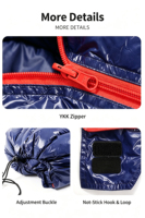 Saco de Dormir Impermeable de Nailon Ultraligero, Plegable, Portátil, de Volumen Pequeño, Aislado para las 4 Estaciones, Color Sólido