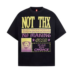 American-style Streetwear Letter-print Short-sleeve <strong>T</strong>-<strong>shirt</strong> Men Women Summer High-street Vintage Loose-fit Casual Pure Cotton - Product Image 5