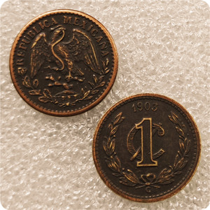 Monete Commemorative in Stile Antico da 1 <span class=keywords><strong>Centavo</strong></span> del Messico 1899-1905 - Product Image 5