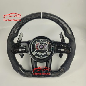 Volante in Fibra di Carbonio Personalizzato per <span class=keywords><strong>Mercedes</strong></span> W204 W205 W206 <span class=keywords><strong>C180</strong></span> C200 C300 C63 - Product Image 2
