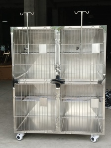 Jaulas Quirúrgicas de Acero Inoxidable para Mascotas para Uso Hospitalario en Clínicas Veterinarias, Ajustables y Reutilizables - Product Image 2