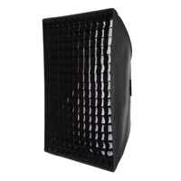 Diffuseur de lumière souple en plastique 60x90cm avec monture Bowens pour flash, accessoire de photographie en studio intérieur, grille diffuseur pour éclairage.