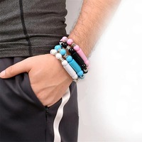 Pulsera de cuentas universal para iPhone, cargador micro USB de 23cm, carga rápida, cable de datos tipo C, cargador de teléfono móvil Android