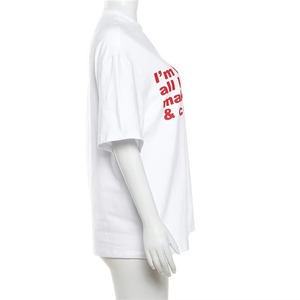 <strong>Women's</strong> Summer Casual Oversized High Street Tops Eco-Friendly Knitted Short Sleeve <strong>T</strong>-<strong>Shirt</strong> with Letter Digital Print Loose Fit - Product Image 6