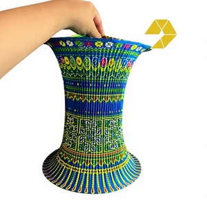Vietnamese Beautiful Brocade Lantern Eye-Catching Mix Color Vibrant Vintage Style Bohemian Brocade Lantern Hot <b>Sale</b> <b>Christmas</b> - Product Image 1