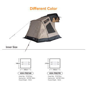 Tente de <span class=keywords><strong>camping</strong></span> sur toit de voiture avec ouverture latérale, résistante aux UV, à <span class=keywords><strong>prix</strong></span> de gros, avec poteau télescopique - Product Image 4