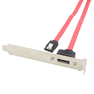 Cable adaptador SATA a eSATA de un solo puerto, interfaz eSATA SATA, conector de chasis I/O, cable de cobre moldeado por inyección - Product Image 4
