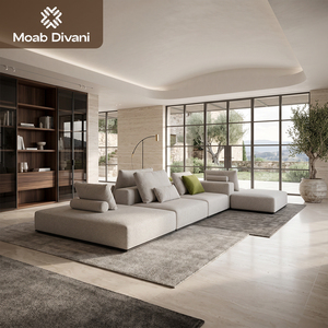 Set di Divani Modulari in Velluto di Lusso Italiano, <span class=keywords><strong>Divano</strong></span> Angolare per Soggiorno, Set di Divani di Lusso - Product Image 1