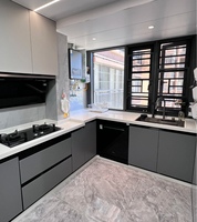 Armoires de cuisine pratiques et îlots Armoires de cuisine personnalisées Armoire de cuisine multifonctionnelle avec accessoires fonctionnels