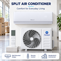 AC Split Frekuensi Tetap 9000-24000Btu R410A, Terpasang di Dinding, Kontrol WiFi untuk Penggunaan Rumah Tangga dan Hotel, Hemat Energi