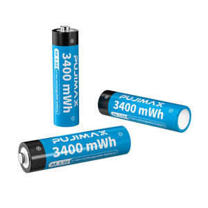Fujimax baterai Li-ion 3400mWh 1.5V, baterai Lithium Ion AA tegangan konstan baterai Li-ion isi ulang dengan kabel untuk senter mikrofon - Product Image 6