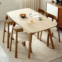 Table à manger ovale extensible et pliable en quartzite et bois massif de style vintage pour petits appartements
