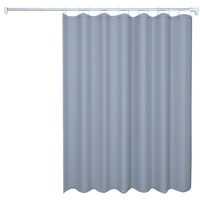 Rideau de Douche Imprimé en PEVA Léger, Imperméable et Lavable, Multicolore, 180x180cm, Vente en Gros Personnalisée