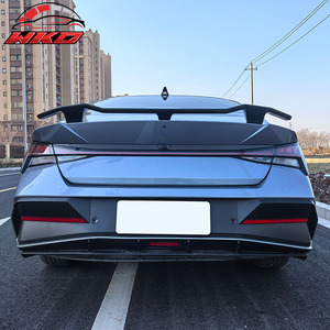Convient pour Hyundai Elantra 2021-2026 N Style Spoiler de coffre Noir brillant - Product Image 2