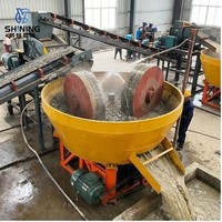 Broyeur à tambour humide pour le traitement de l'or de marque SHINING, roulement de haute qualité pour sites minières à petite échelle, rouleau de broyage facile à utiliser