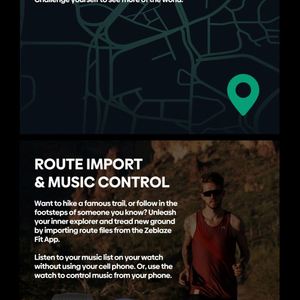 1.43'' AMOLED 466*466 GPS Wrist Heart Rate Pulse Ox Blood Oxygen Saturation Monitor 400mAh Smart Watch Zeblaze Stratos 3 Pro - Product Image 5