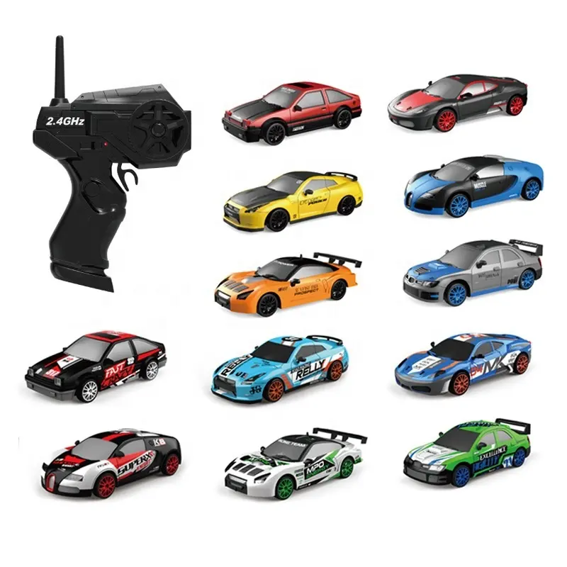 2023 nuevo 4wd control remoto RC coche de juguete de simulación para niños coche 1:24 carga Racing Drift juguetes para niños Coche
