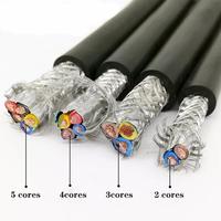 RVVPS Abgeschirmtes Steuerkabel 0,5/4/6mm² 2 3 4 5 Adern, 300/500V, Verzinntes Kupfergeflecht-Schirmung für SPS-Sensorsysteme